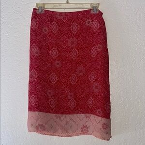 Red Lightweight Skirt